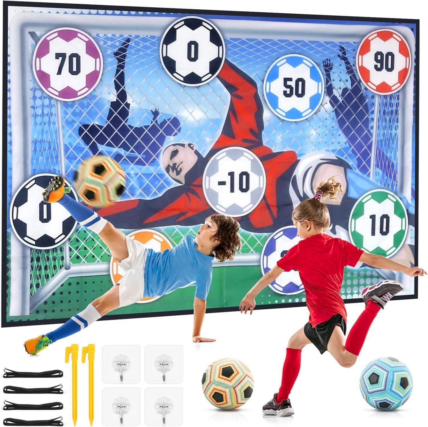 Fußballtor Fußball Spielzeugset Kinder Indoor Outdoor Fußballtore Klettfußball