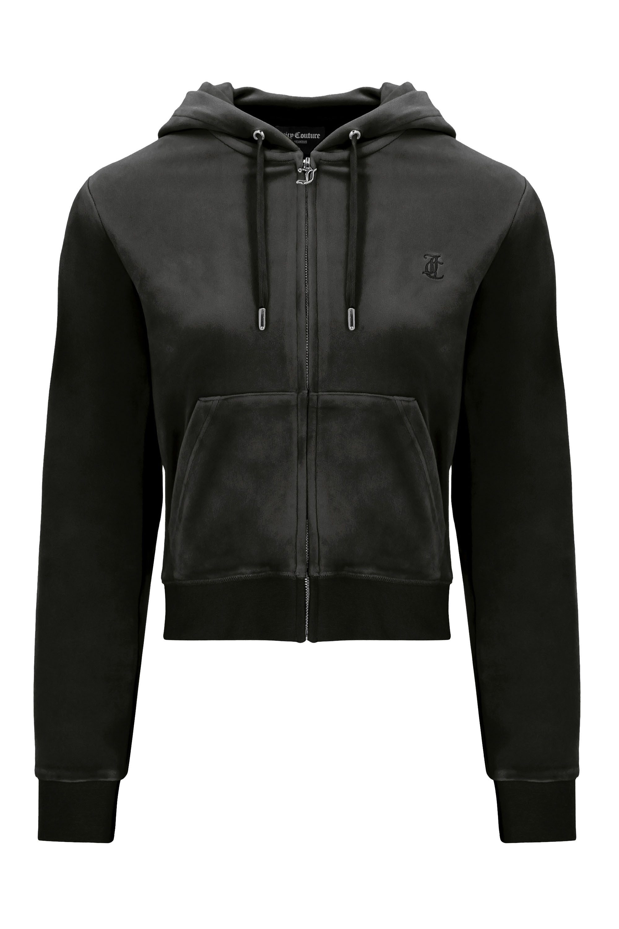 Juicy Couture Kapuzennickijacke ROBERTSON CLASS Damen Trainingsjacke Damen, Sweatjacke mit Kapuze, Velour, mit Glitzer, Sale