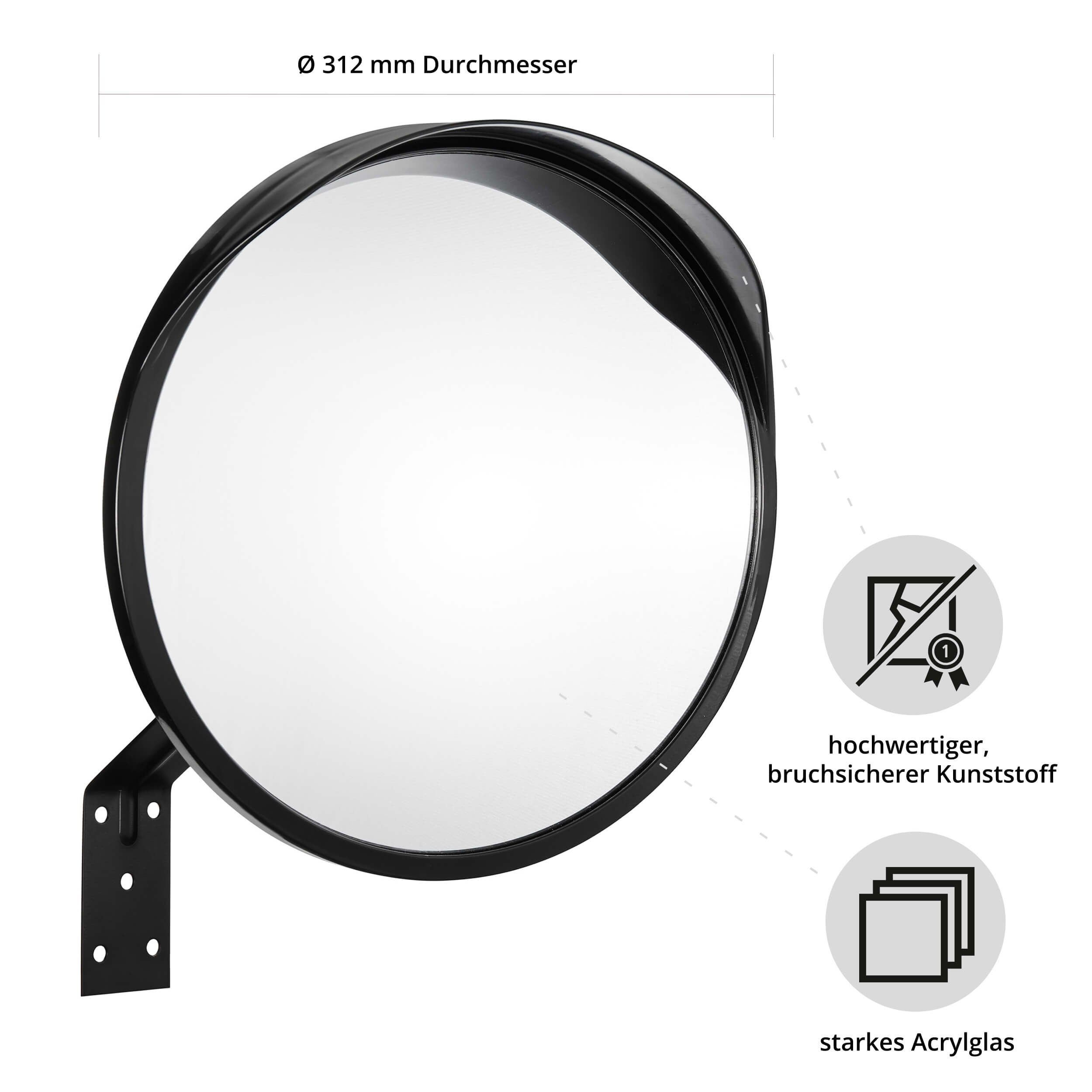 ONVAYA Wandspiegel Verkehrsspiegel 30 cm, Konvexspiegel, Sicherheitsspiegel (1-St)