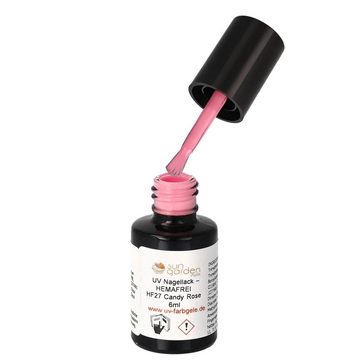 Sun Garden Nails Nagellack HF27 Candy Rose - UV Nagellack 6ml – HEMAFREI