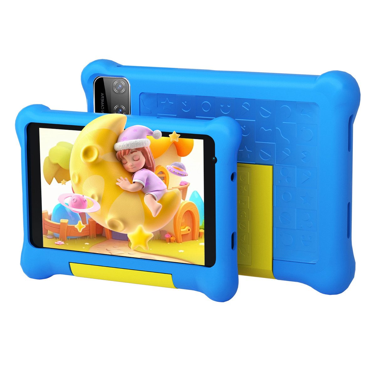 BUFO 7 Zoll mit Robuster Hülle, 32GB/128GB, WiFi Bluetooth Android Kinder Tablet (7", 32 GB, Android, WiFI, Elternkontrolle, Lernapps, Kinder-Modus)