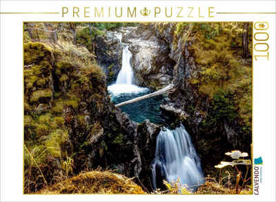 CALVENDO Puzzle CALVENDO Puzzle Little Quallicum Falls, Vancouver Island 1000 Teile Lege-Größe 64 x 48 cm Foto-Puzzle Bild von Thomas Gerber, 1000 Puzzleteile