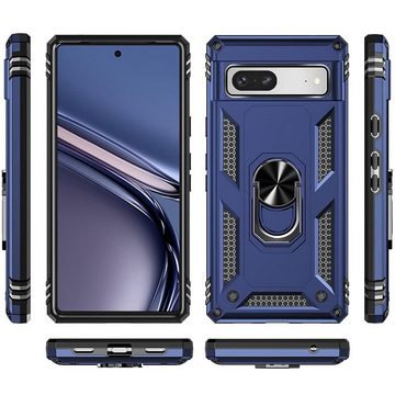 CoolGadget Handyhülle Armor Shield Case für Google Pixel 7a 6,1 Zoll, Outdoor Cover Magnet Ringhalterung Handy Hülle für Pixel 7a