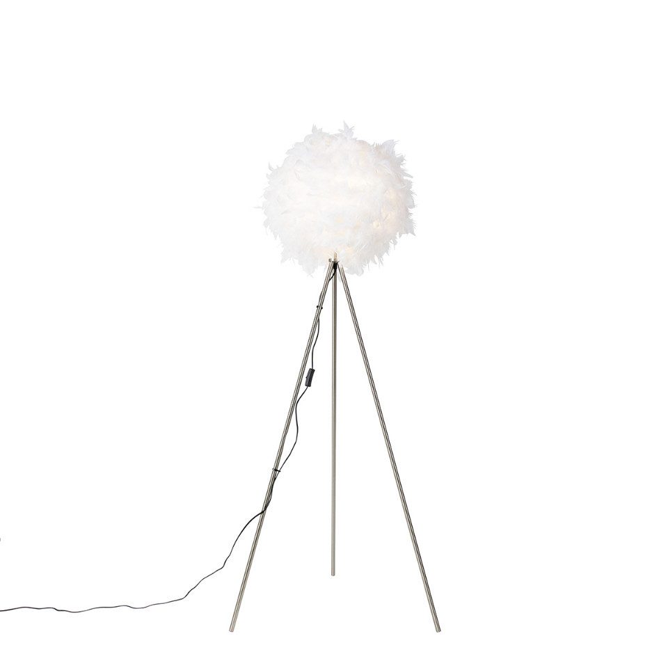 Qazqa Stehlampe Feather, LED wechselbar, E27, günstig online kaufen