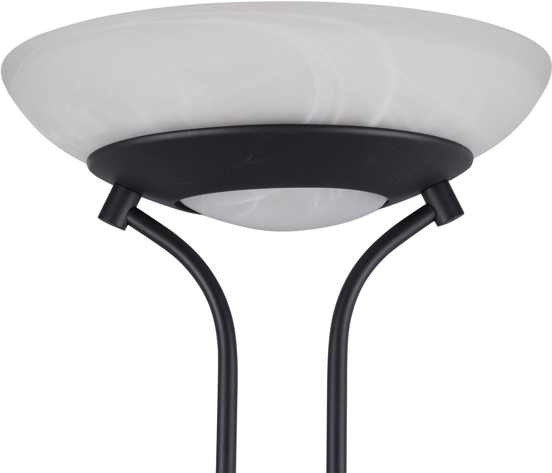 Reality Leuchten LED Stehlampe Orson, Dimmer, Lesearm, LED fest integriert, Warmweiß, Getrennt schaltbar,integrierter Dimmer,Memory Funktion