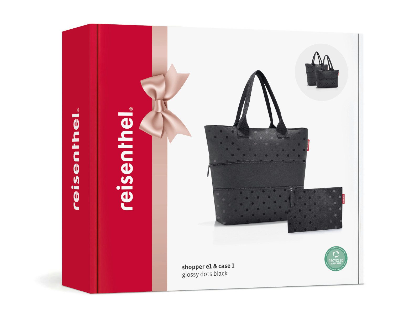 REISENTHEL® Einkaufsshopper shopper e1 glossy dots black Set2 günstig online kaufen