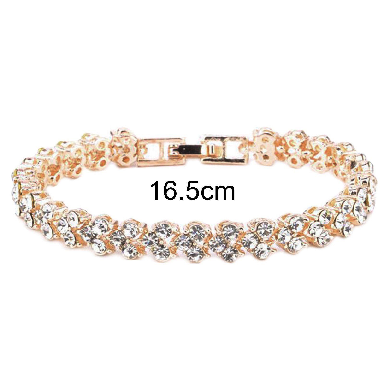 Armreif Armband Frau Strass Roségold Zirkon Intarsien fulaide Armband,