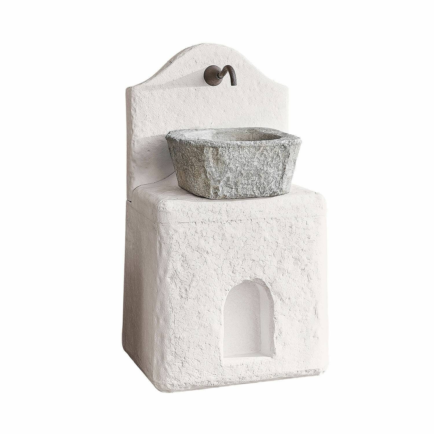 Mirabeau Gartenbrunnen Brunnen Pisticci antikweiß, 66 cm Breite