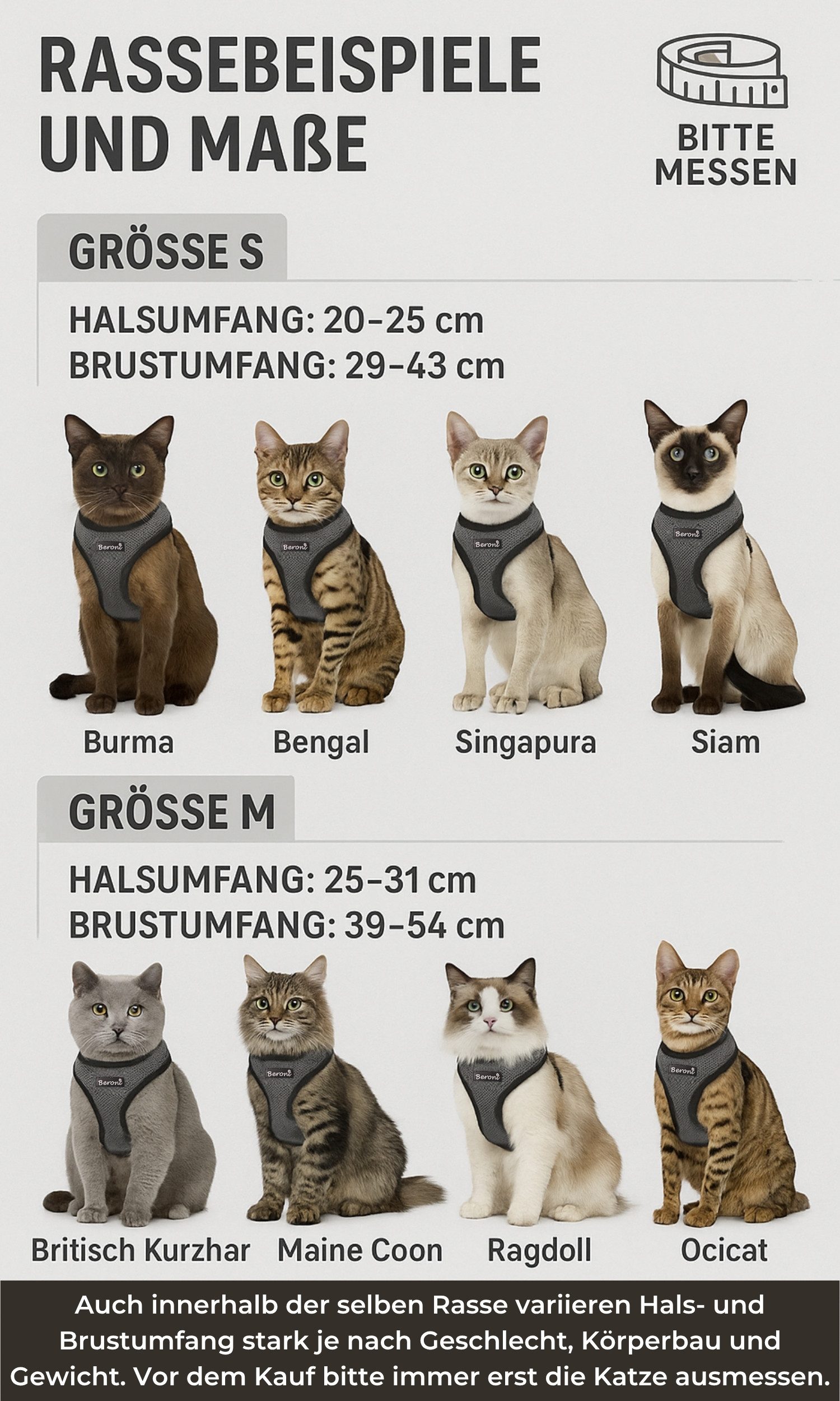 Beroni Geschirr Katzengeschirr für Katze Easy Walking 2.0 ausbruchsicher ve günstig online kaufen