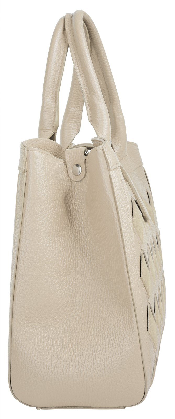 Samantha Look Henkeltasche SAMANTHA LOOK Damen echt Leder, Made in Italy, echt Leder, Made in Italy – Bild 5 von 5