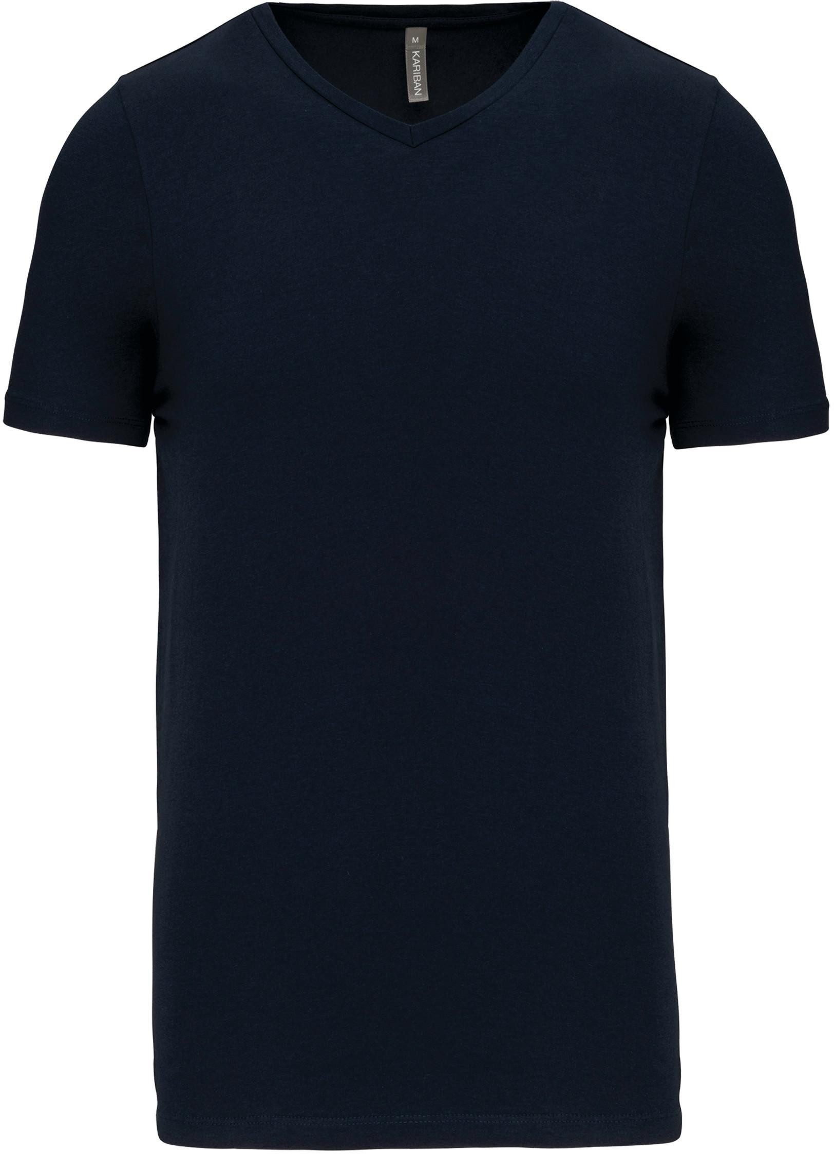 Kariban V-Shirt Herren Kurzarm-T-Shirt mit V-Ausschnitt