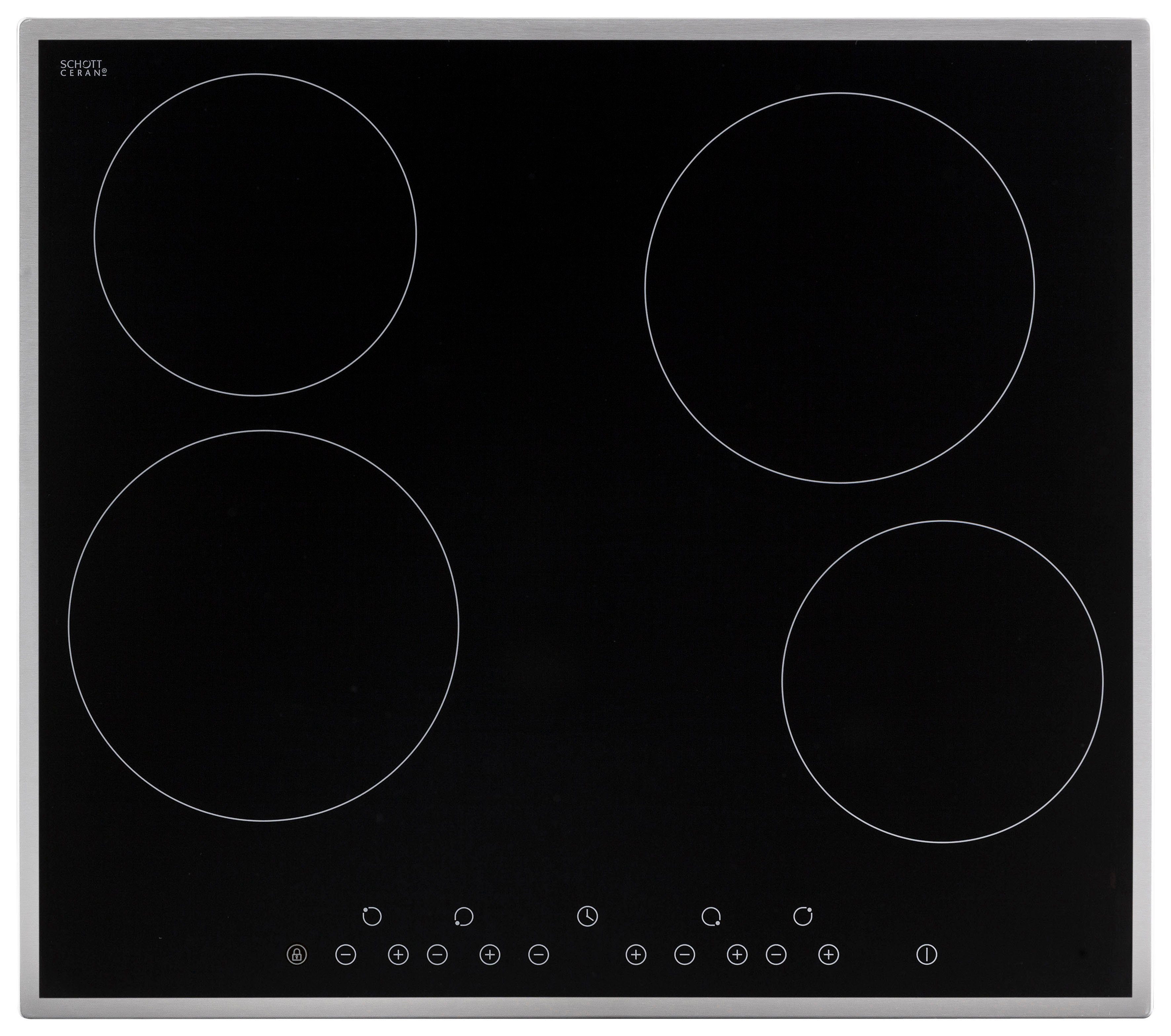 Küchenzeile Hochglanz/eichefarben mit cm eichefarben HELD Brindisi, | 280 Breite MÖBEL E-Geräten, schwarz