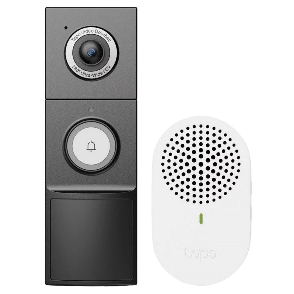 Tapo Smart Home Türklingel - Türsprechanlage - schwarz/weiß (Außenbereich)