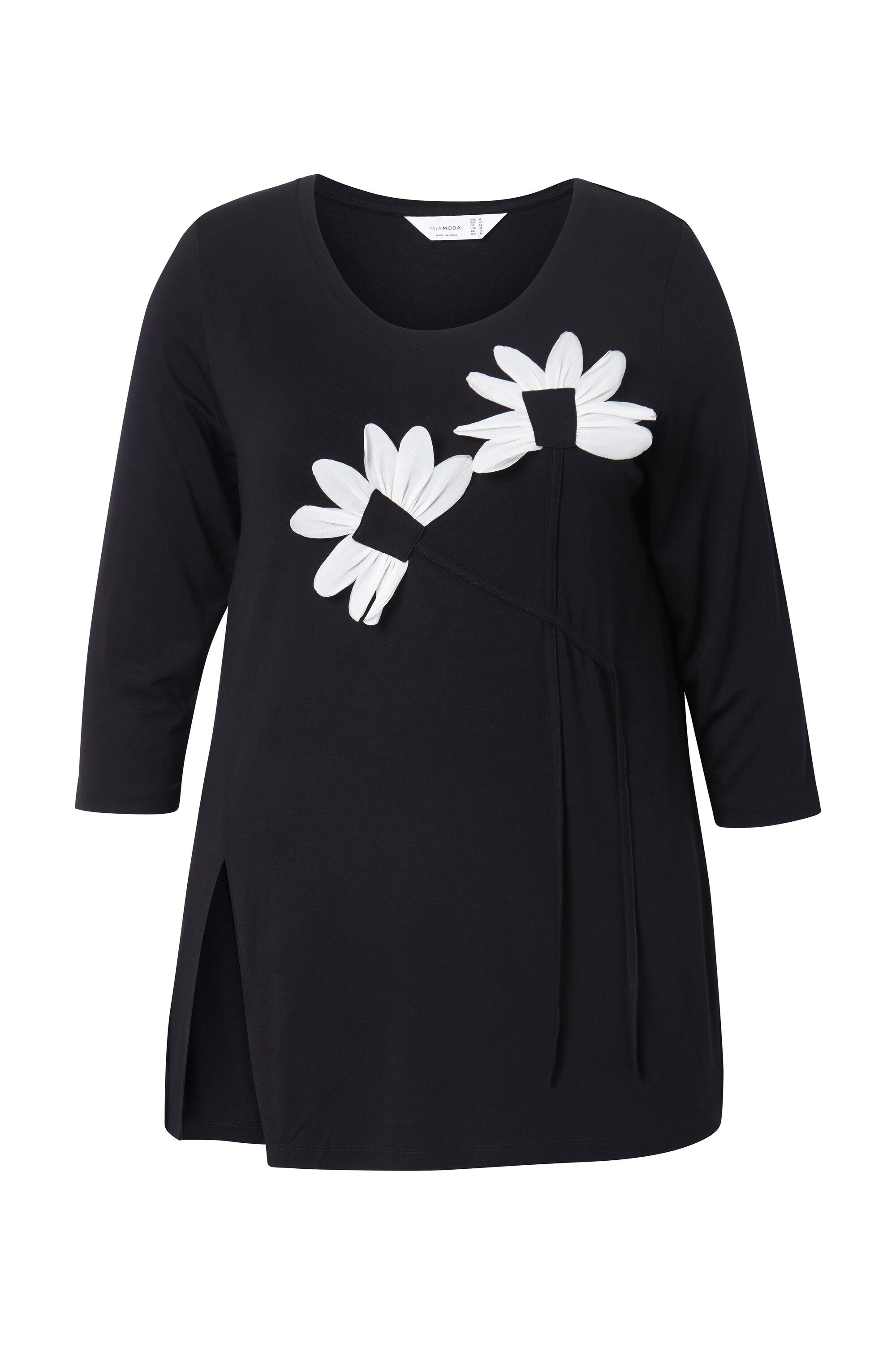 MIAMODA T-Shirt T-Shirt A-Line 3D-Blumen günstig online kaufen
