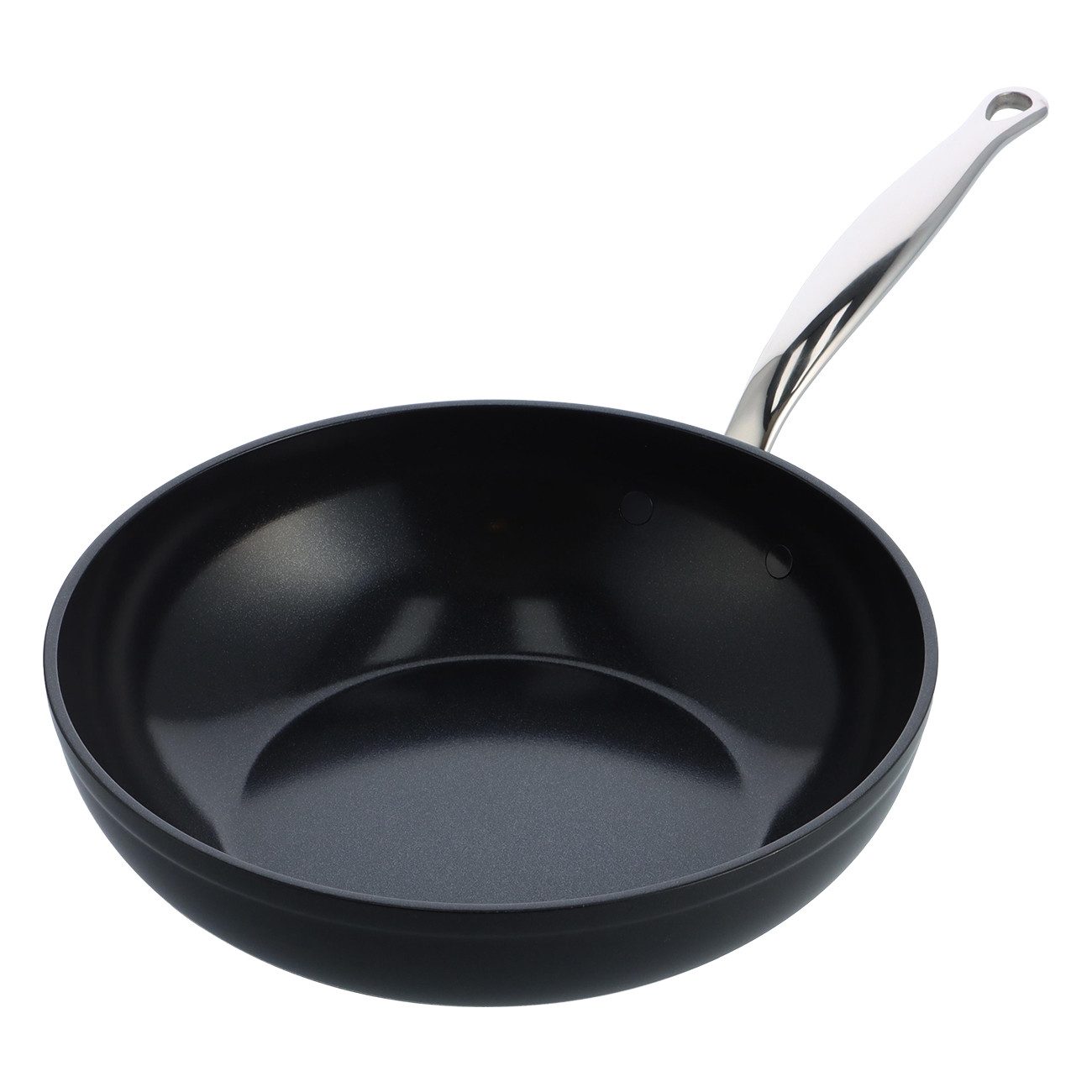 GREENPAN Wok Barcelona Pro Wok 28cm schwarz Spülmaschinengeeignet Antihaft, Aluminium, Kratzfest, Keramik, alle Herdarten, Backofengeeignet, Ø 28 cm