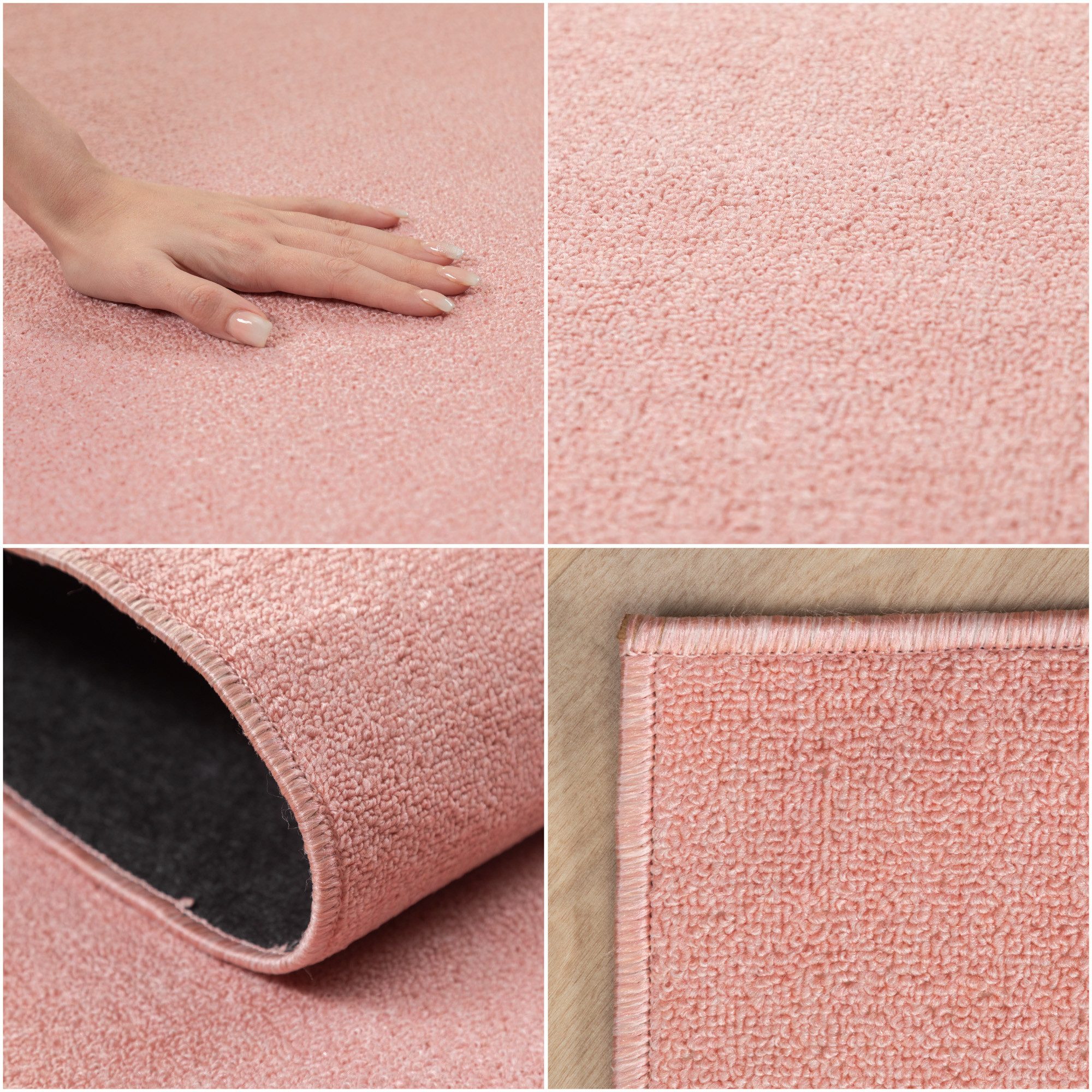 Carpettex Schlingenteppich Unicolor - Einfarbig, Rund, Höhe: 7 mm, Kurzflor günstig online kaufen