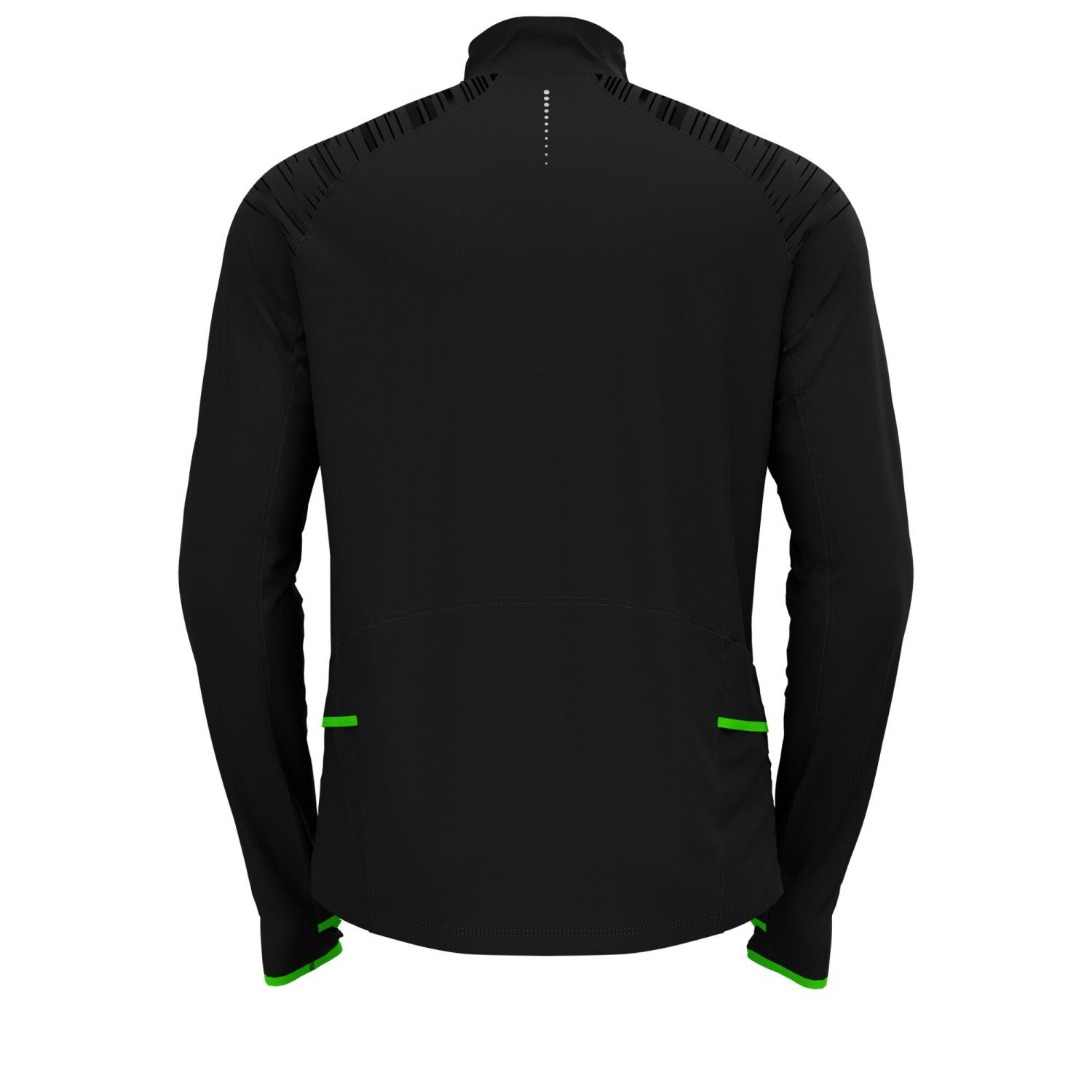 - zip 1/2 black Funktionsjacke lizard 60243 AXALP Odlo CERAMI Mid lounge layer