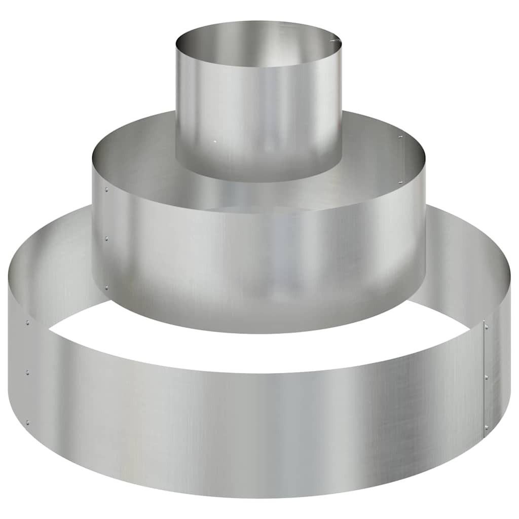 vidaXL Blumentopf Gartenblumentopf Silber 90 x günstig online kaufen