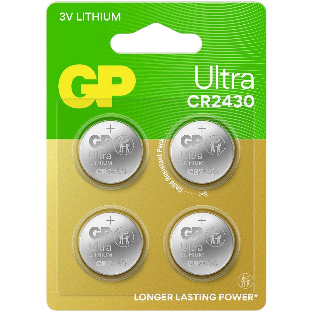 Gp GP Knopfzelle CR2430 3 V 4 St. 275 mAh Lithium Ultra Knopfzelle