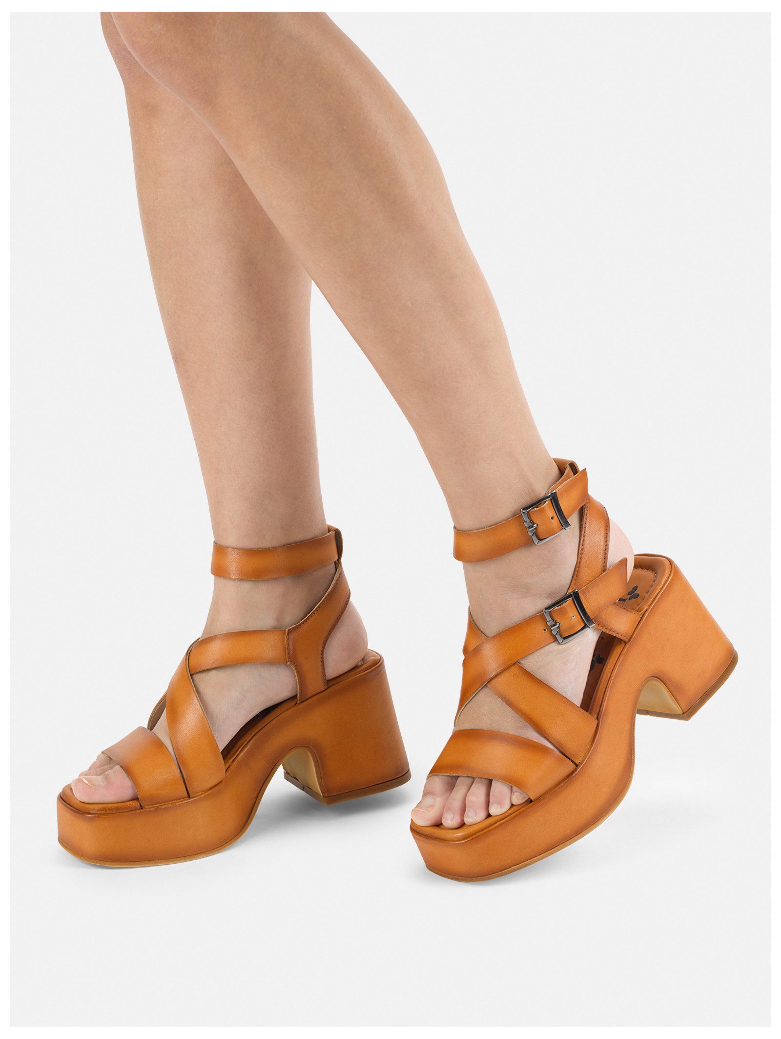 Felmini Sandalen Leder High-Heel-Sandalette