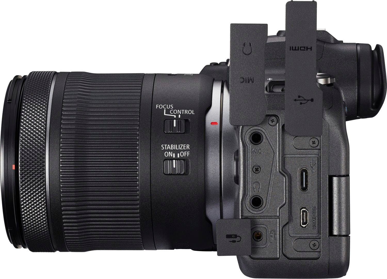24-105mm WLAN + Systemkamera STM, F4-7.1 Canon 20,1 RF STM F4-7.1 IS (WiFi) Bluetooth, 24-105mm Gehäuse IS EOS R6 (RF MP,