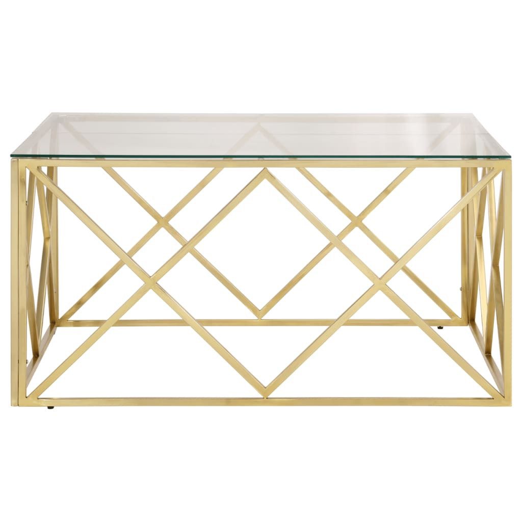 vidaXL Couchtisch Couchtisch Golden Edelstahl und günstig online kaufen