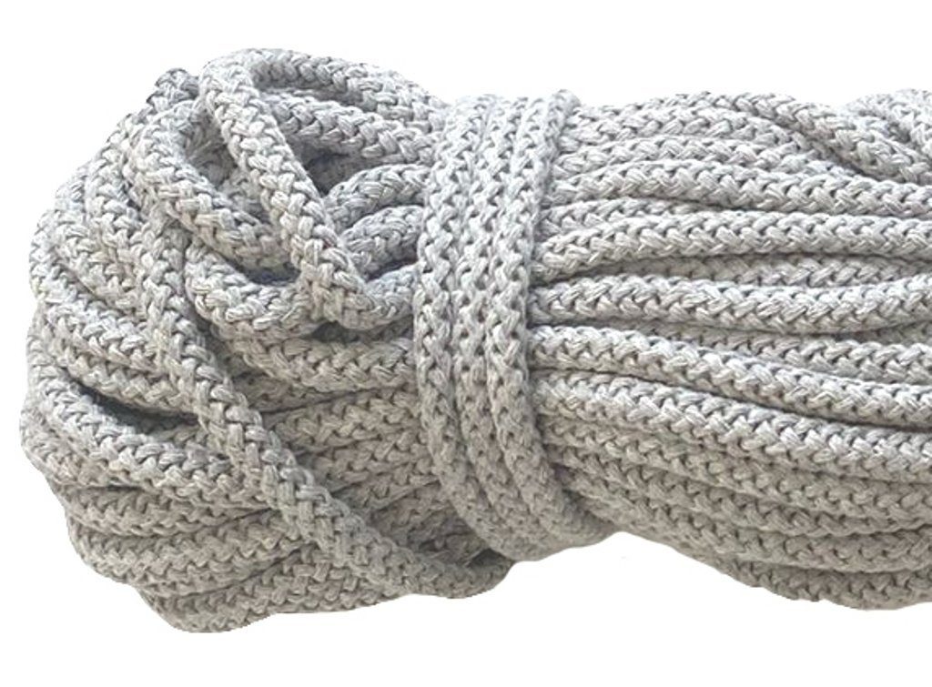 Mississhop Kordel 100 m / Ø 5 mm / Ø 3 mm Baumwollkordel Seil Kordel 100 % Baumwolle