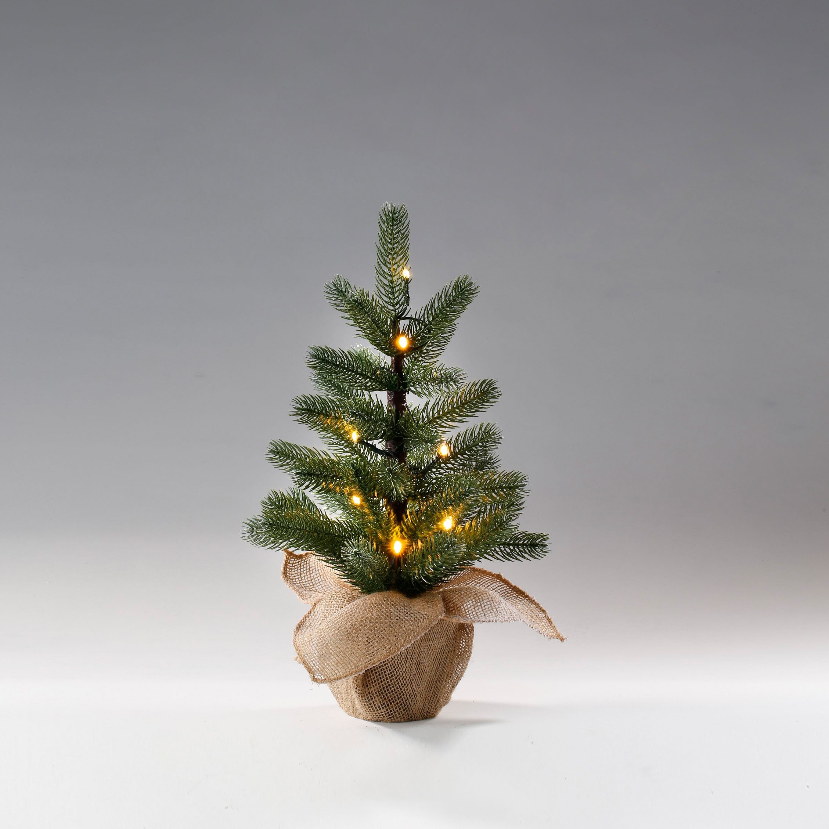CHRISTMAS GOODS by Inge LED Baum im Jutesack, LED fest integriert,  Weihnachtsdeko