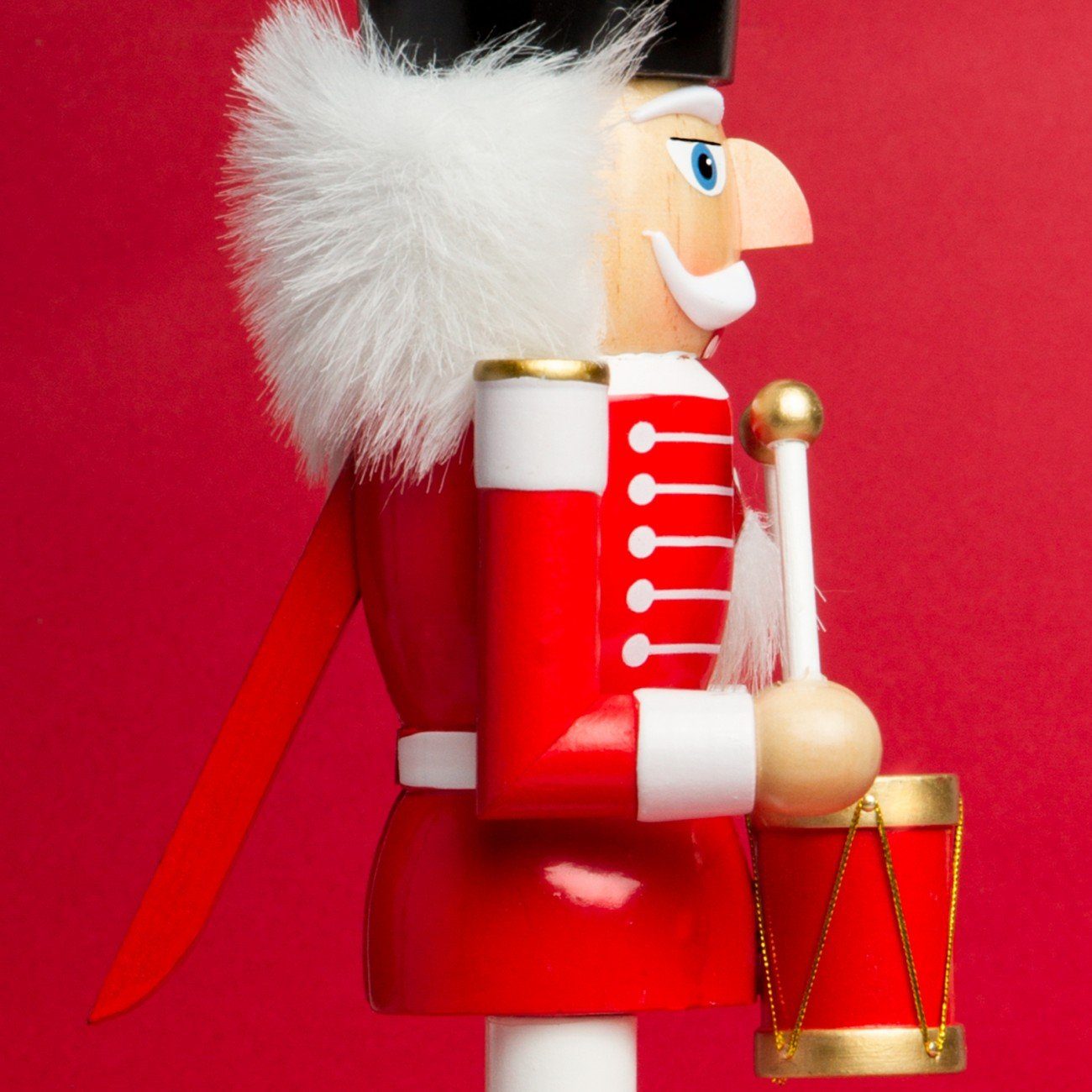 rot Motive Deko aus A01 Größen SIKORA - Nussknacker verschiedene 2 Trommler Holz Weihnachtsfigur NK-A