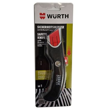 Würth Cuttermesser Würth 2K-Sicherheitsmesser 071566013, automatischer Klingeneinzug, (1 Stück)
