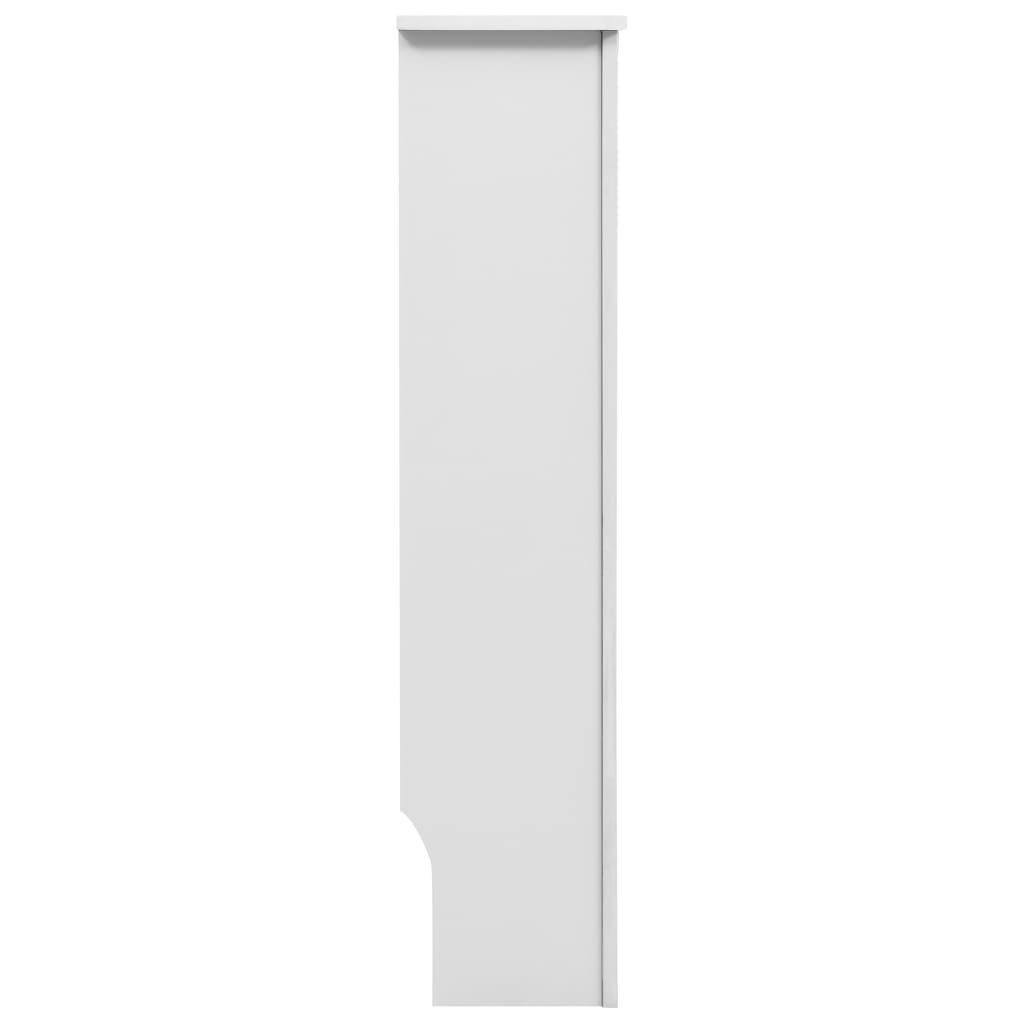 vidaXL cm MDF 2 112×19×81,5 Stk. Weiß Heizkörper-Wäschetrockner Heizkörperverkleidungen