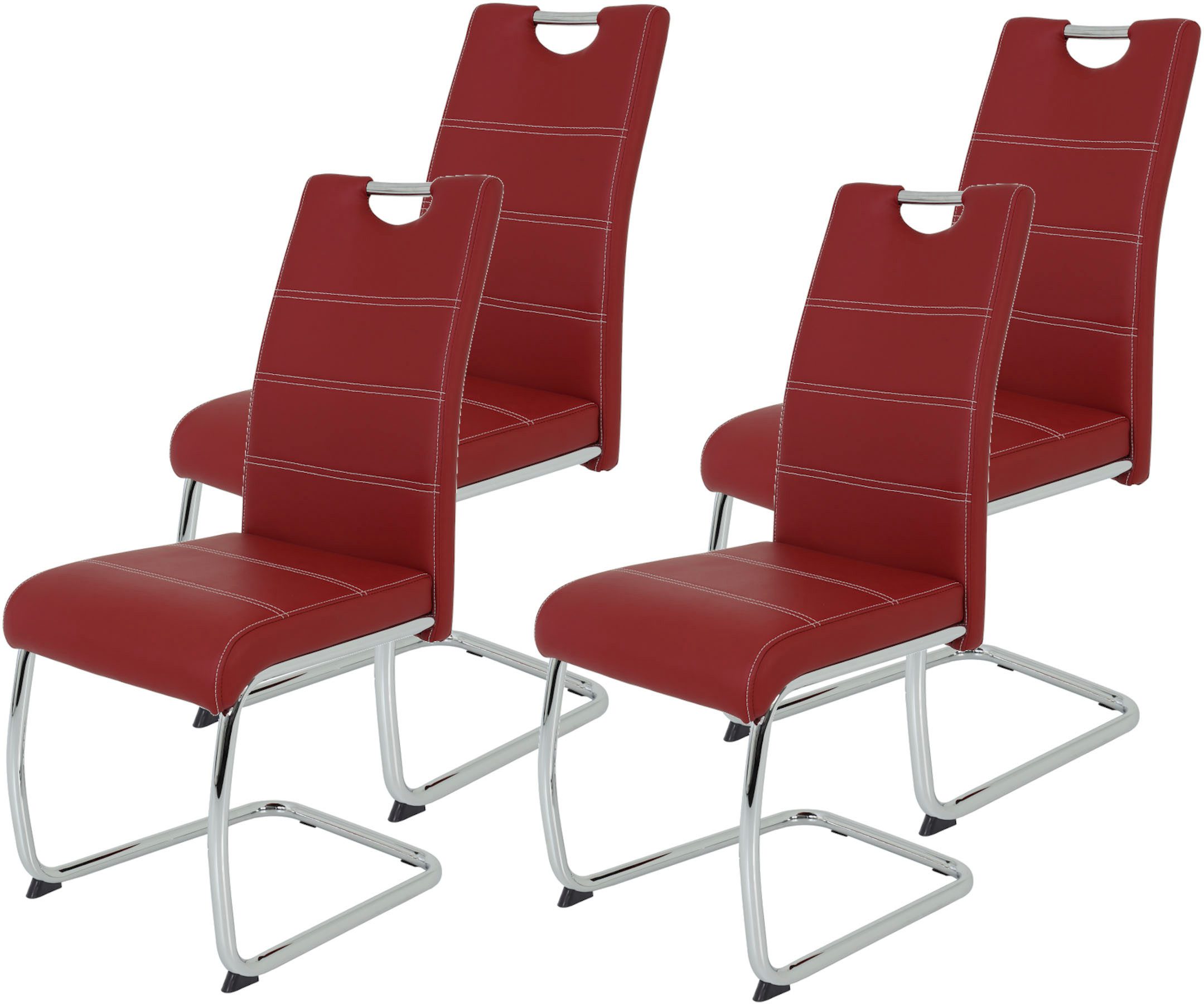 HELA Freischwinger Flora, Esszimmerstühle (Set, 4 St), Schwingstuhl Set: 1,2 oder 4 Stück, hoher Sitzkomfort