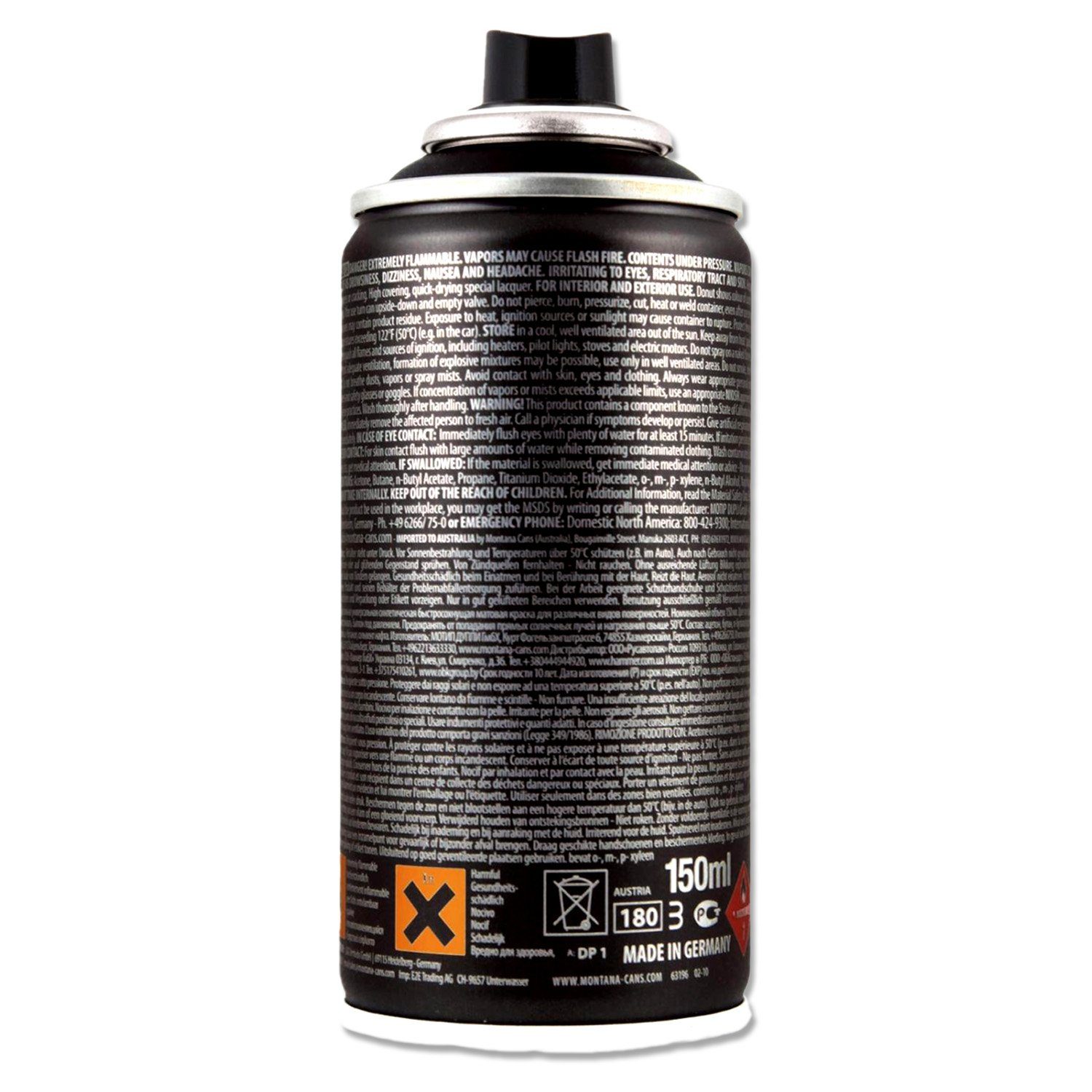 Montana Cans Sprühlack Sprühlack, Montana BLACK Mini, 6 Farben Auswahl, 150ml