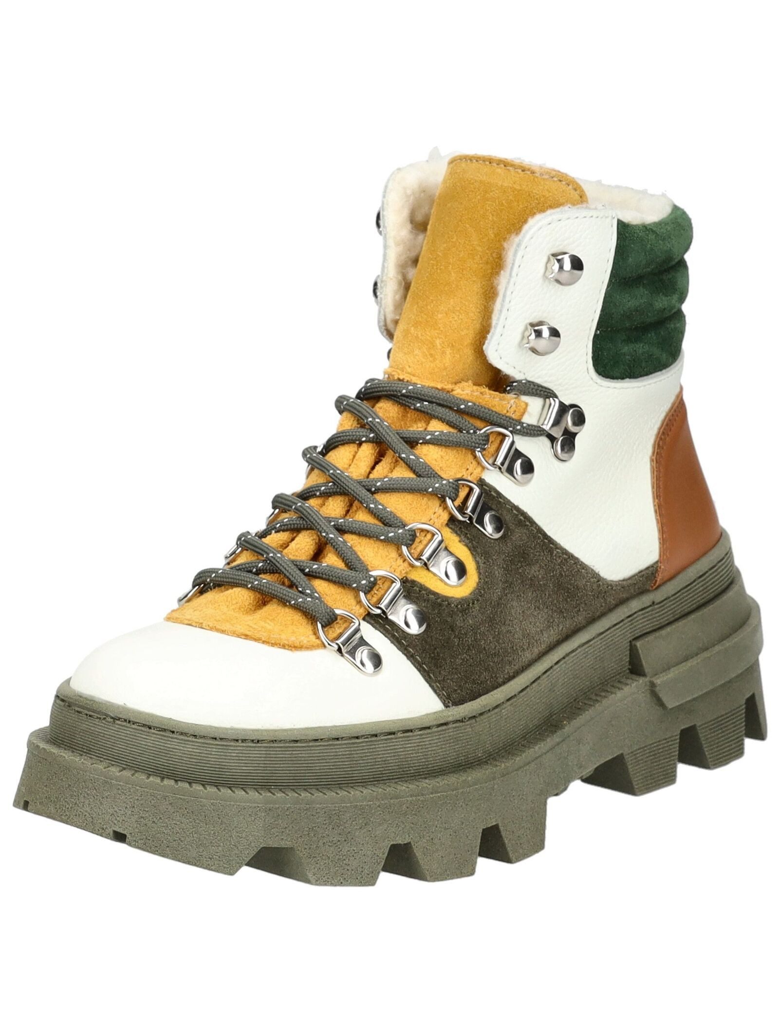 Lazamani Lazamani Stiefelette Leder Schnürstiefelette