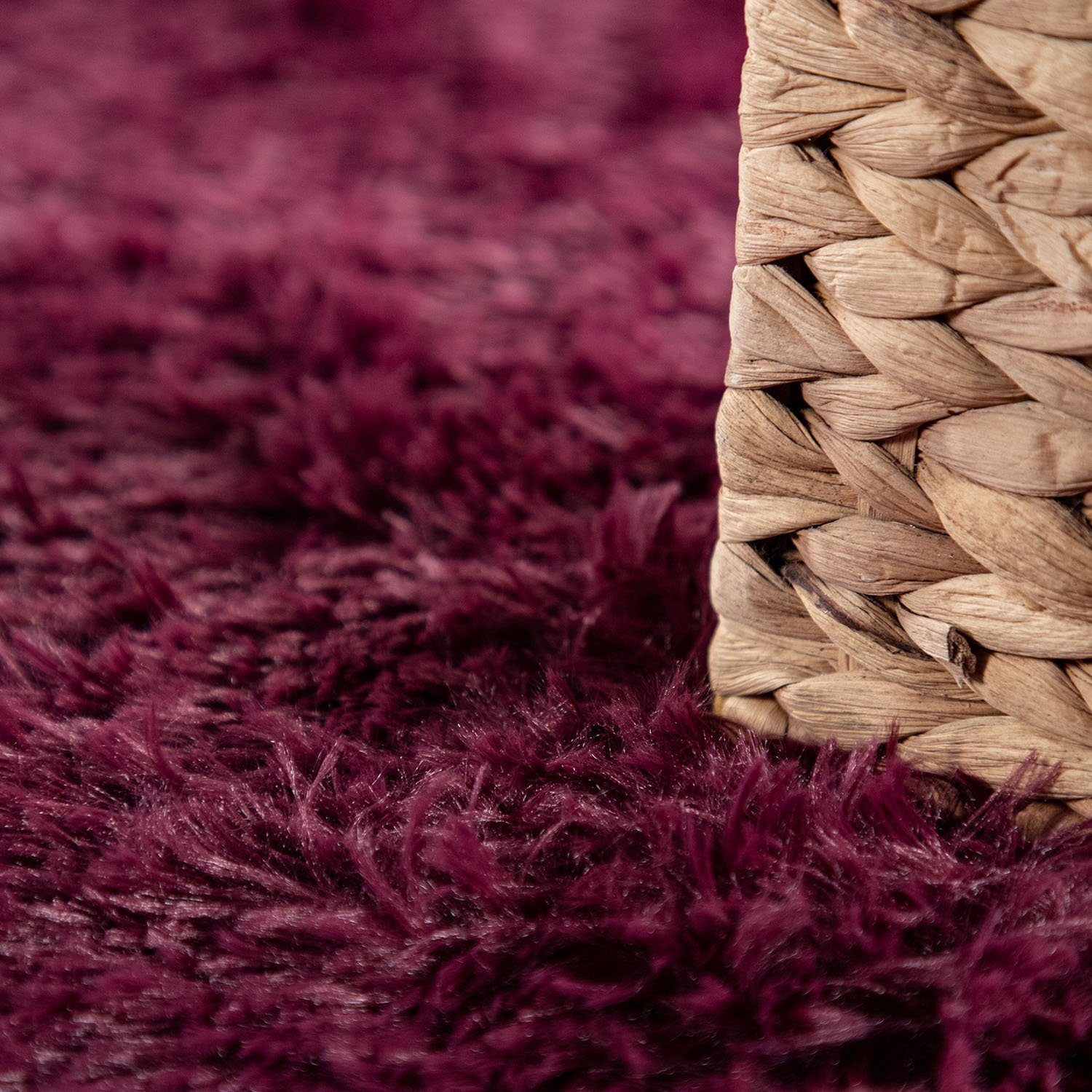Paco Home Hochflor-Teppich Silky 591, rechteckig, Höhe: 37 mm, Uni-Farben, besonders weich und kuschelig
