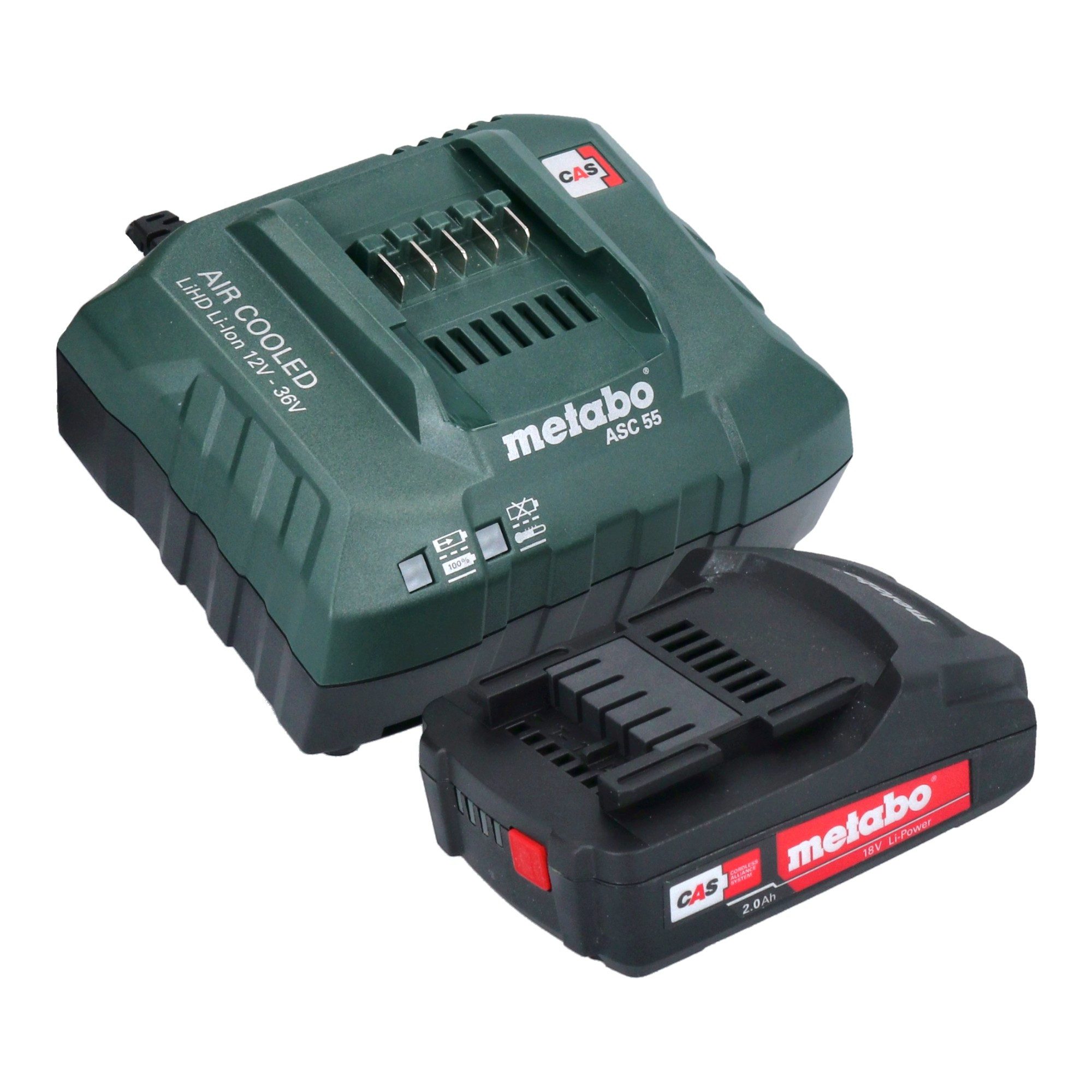 metabo Baustrahler BSA 18-1000 18 V 1000 lm + 1x Akku 2,0 Ah + Ladegerät
