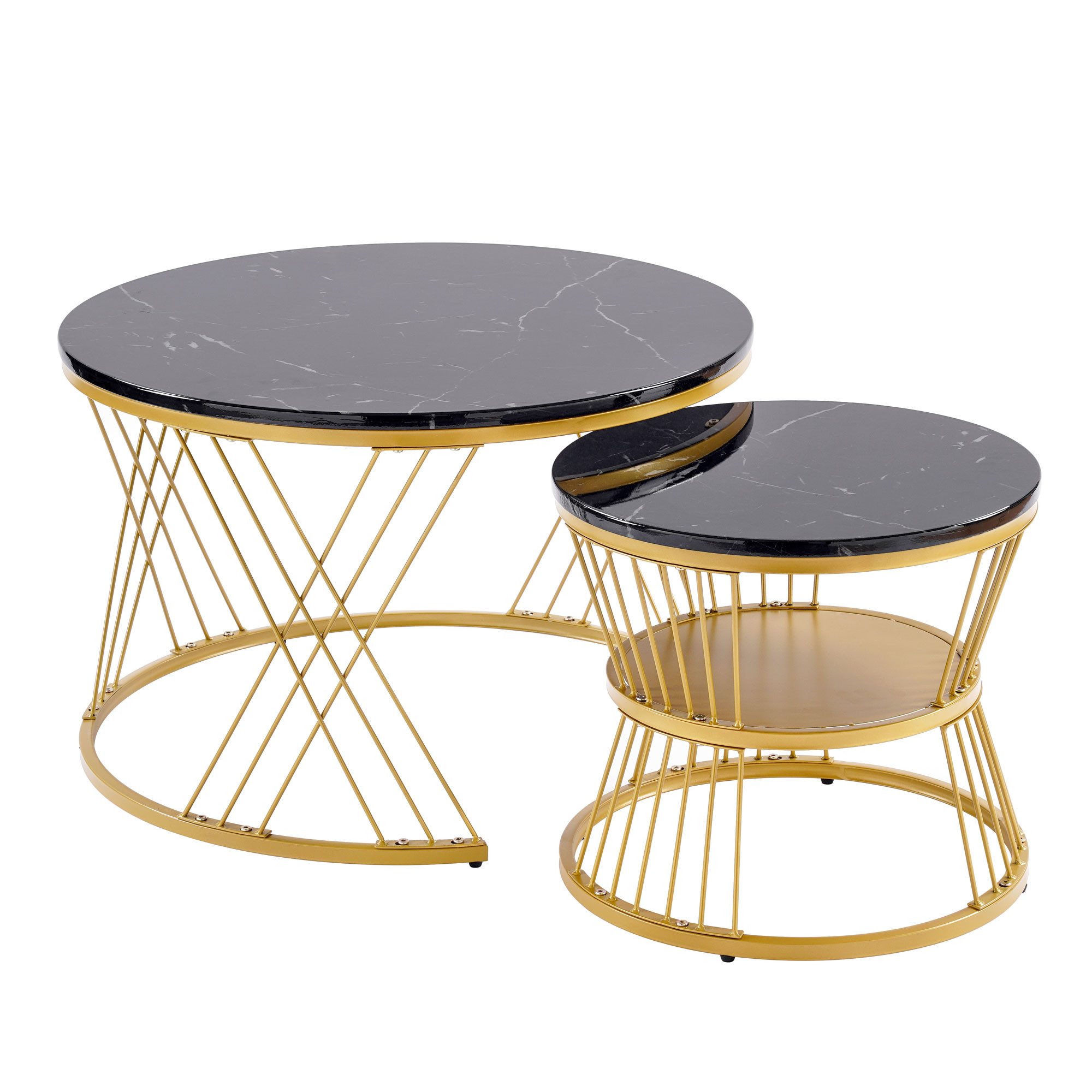 HAUSS SPOLE Couchtisch 2er Set Hochglanz günstig online kaufen