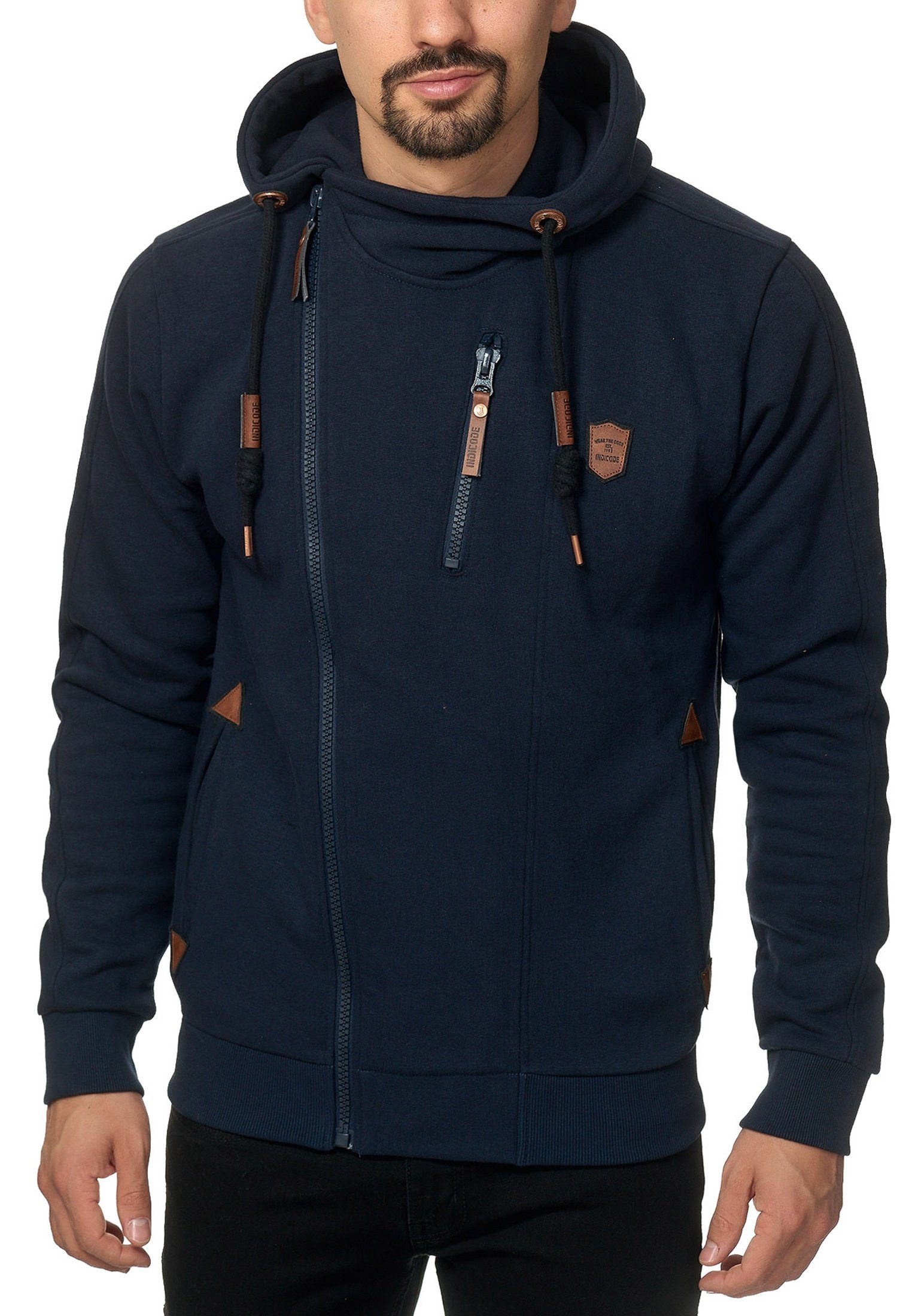 Indicode Kapuzensweatjacke Herren Elm Hoodie Sweatjacke Herrenjacke günstig online kaufen