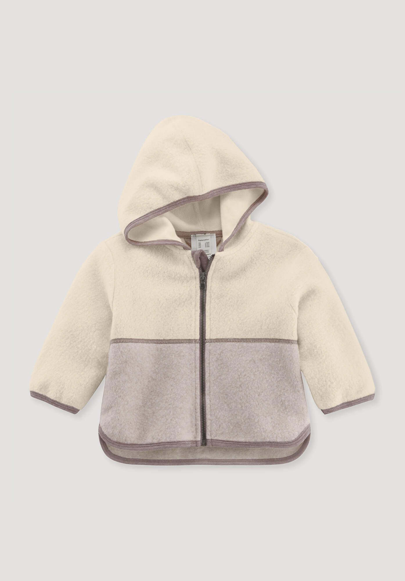 Fleecejacke aus reiner Bio-Baumwolle