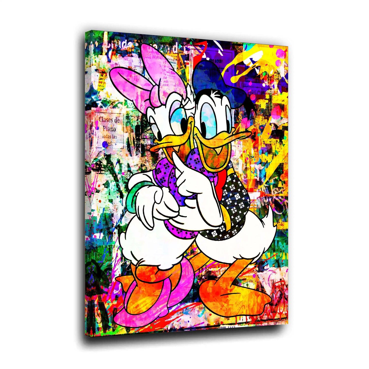Artedinoi Leinwandbild Duck Loving Forever Comic günstig online kaufen