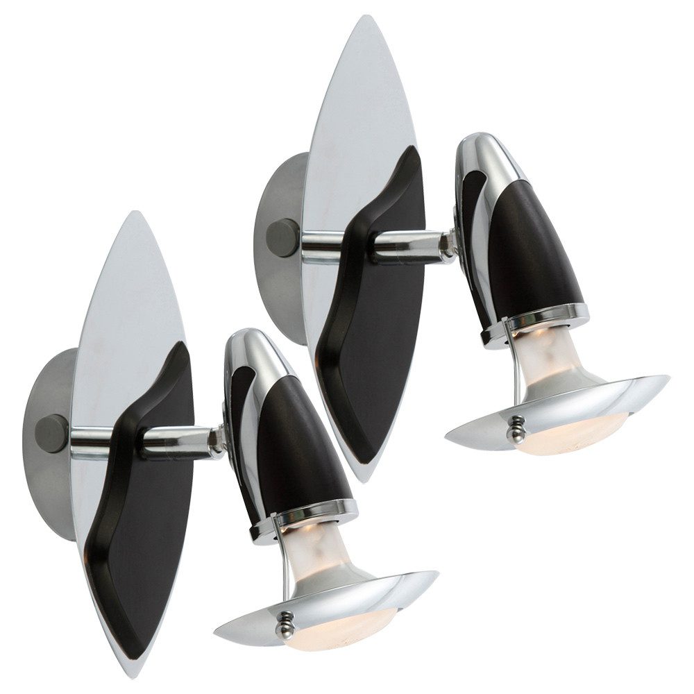 GLOBO LIGHTING Wandleuchte, Leuchtmittel nicht inklusive, Spotleuchte Wandlampe Leuchte Пятнаtrahler Flurleuchte 2er Set