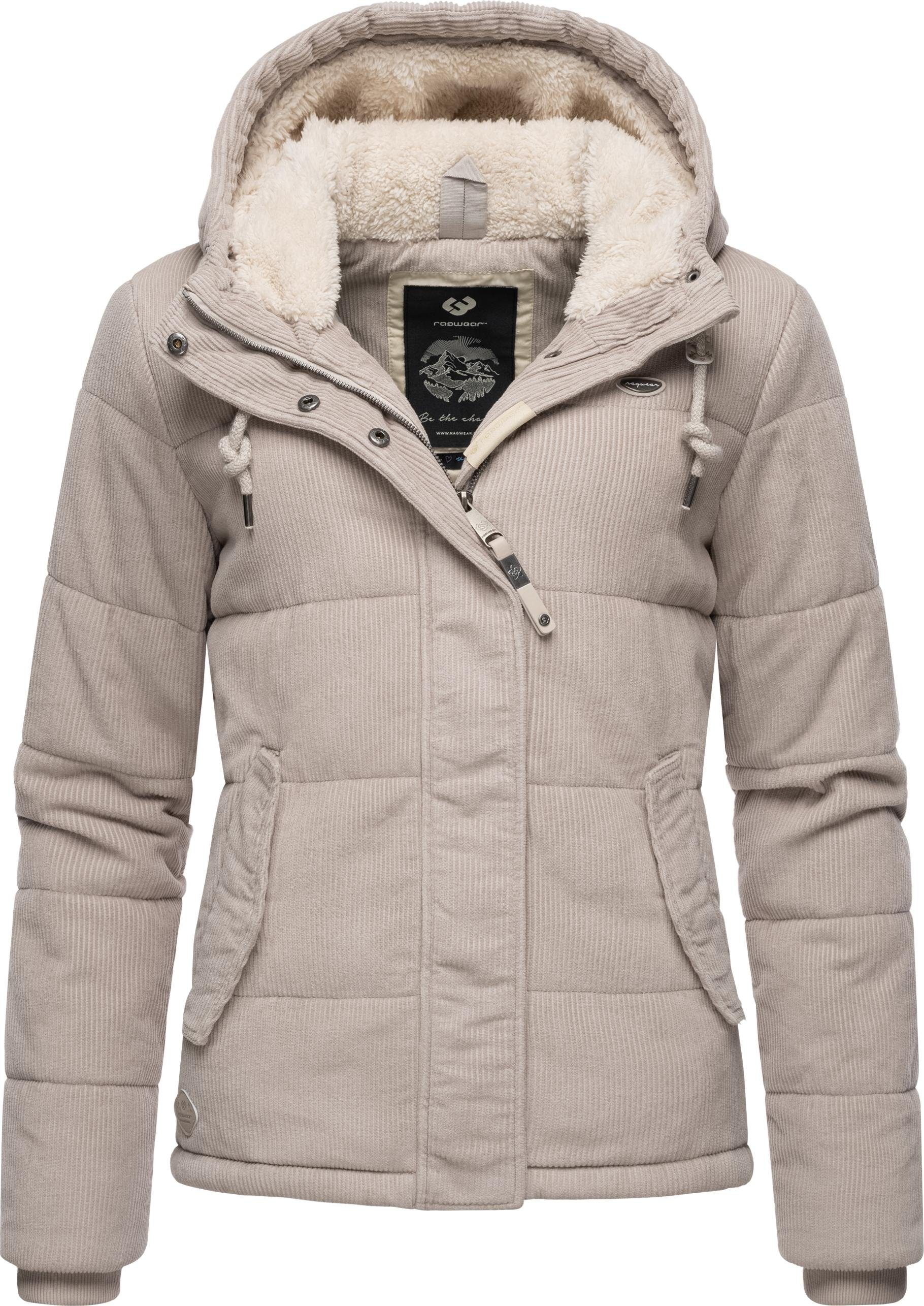 Ragwear Cordjacke Wuggys Stylische Damen Kordjacke mit flauschigem Innenfut günstig online kaufen