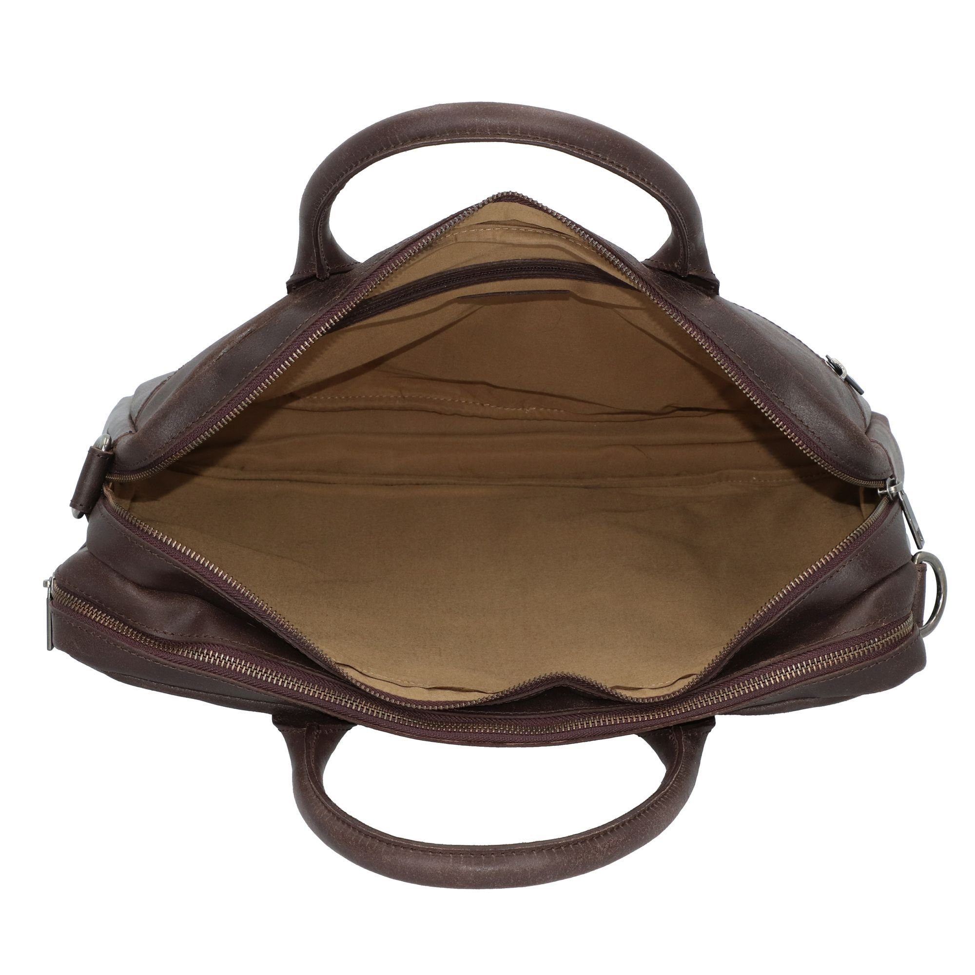 Burkely Aktentasche Vintage, Leder