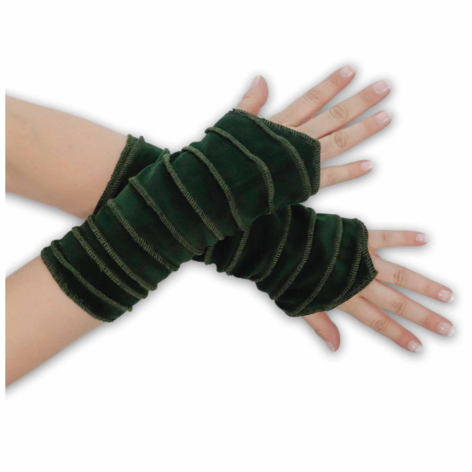 KUNST UND MAGIE Защитные манжеты Kunst und Magie Samt Защитные манжеты Гетры Handwärmer Handschuhe