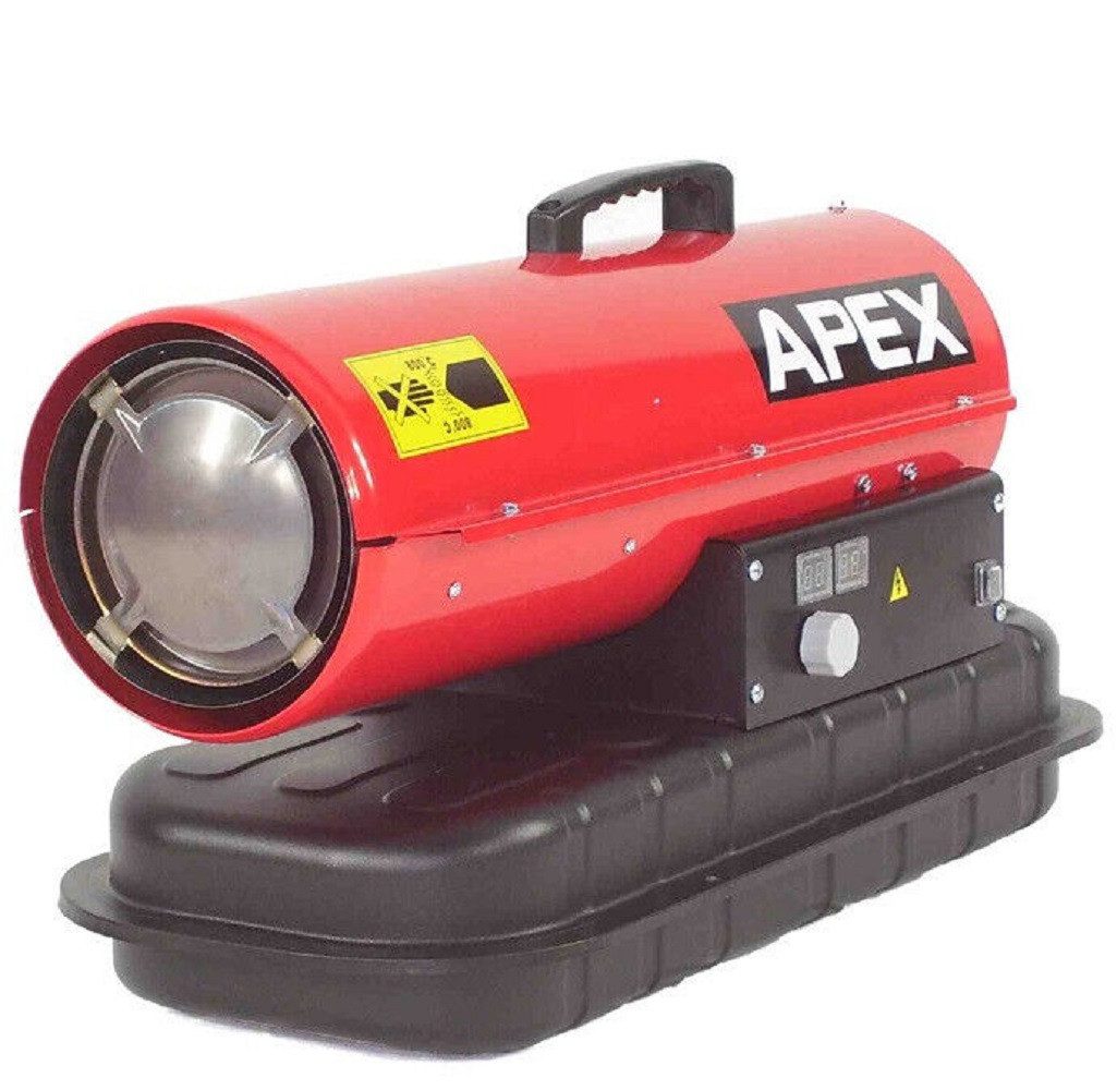 Apex Heizstrahler Heizkanone 20kW Digital Bauheizer Diesel Heizgebläse 56219
