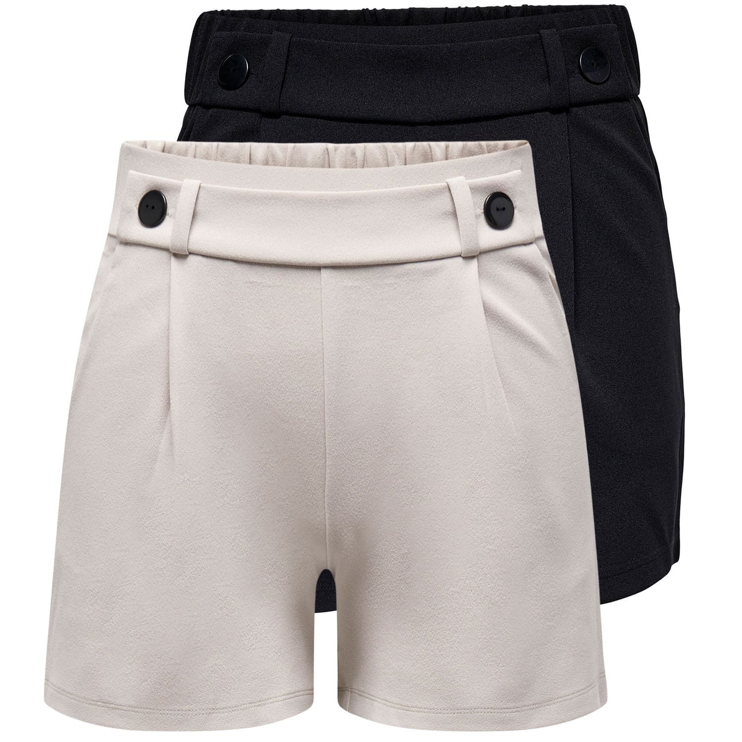 JDY Stoffhose GEGGO (1-tlg., Set) mit Gürtelschlaufen und Knopfdetails im 2er Sparpack