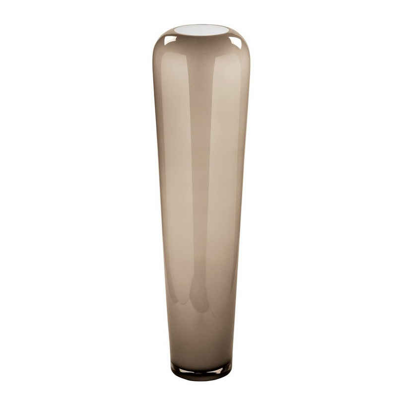 Fink Dekovase Vase TUTZI - greige opal - Opalglas - H.90cm, Mundgeblasenes durchgefärbtes Glas - Durchmesser Öffnung ca.13cm