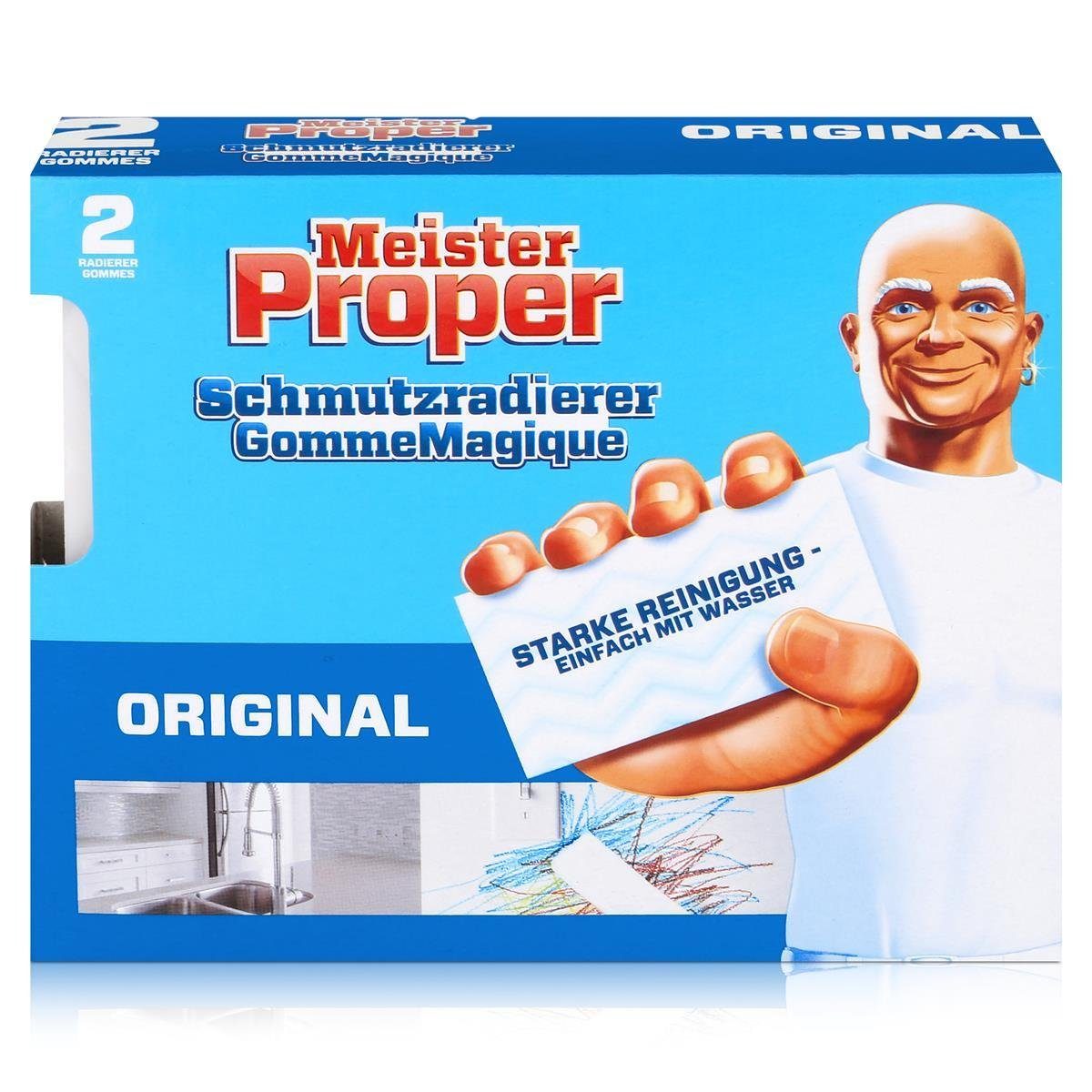 MEISTER PROPER Mr.Proper Express Ластик 2 Radierer/Paket Салфетки для чистки