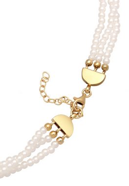 Elli Perlenkette Synthetische Perlen Choker Brautschmuck 925 Silber
