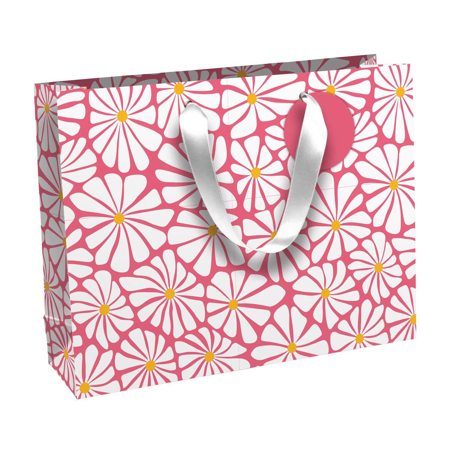 CLAIREFONTAINE Geschenkpapier 6x SunnyFlowers Tsche 37,3x11,8x27,5 202121-6C, Tasche
